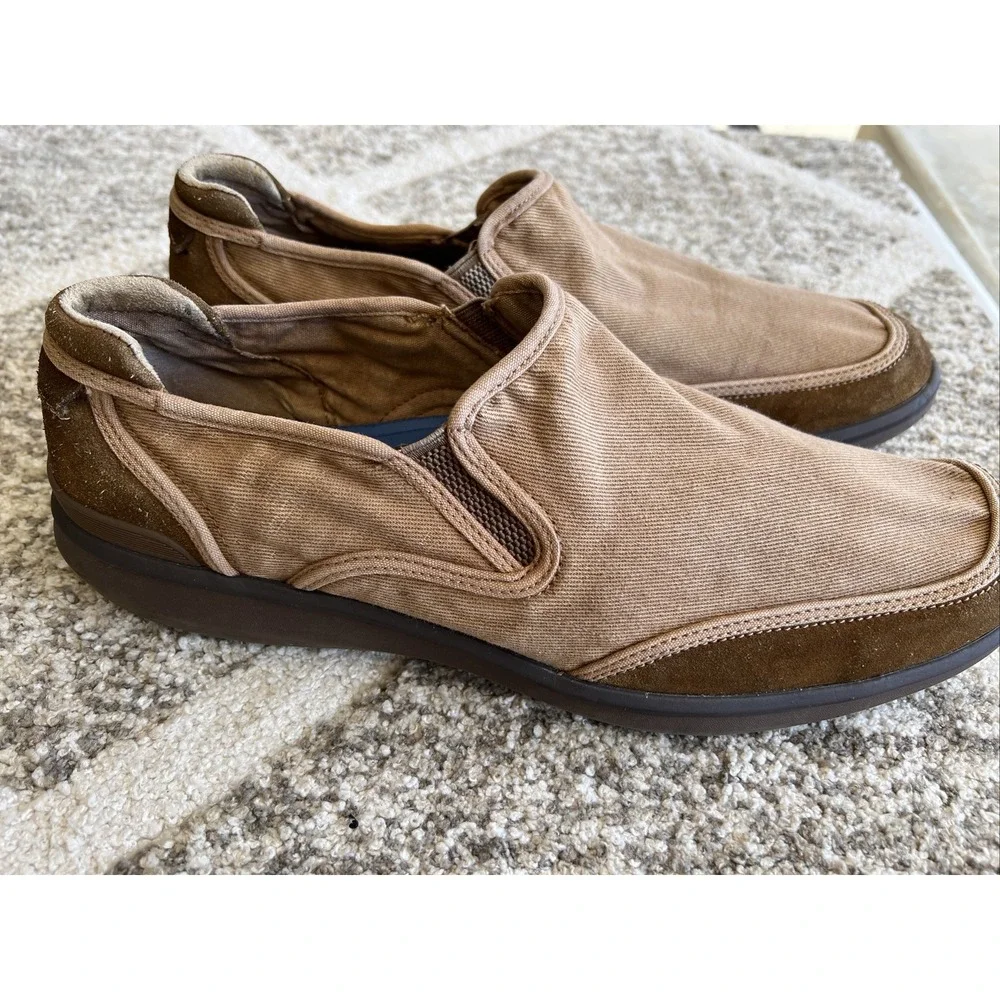 MARK NASON Mens 13 Brown Slip On Loafers Sneakers Shoes